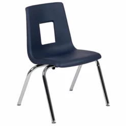 Flash Furniture Advantage Student Stack School Chair - 18-Inch In Navy