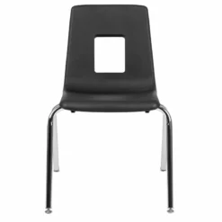 Flash Furniture 18In. Student Stack Chair In Black -CYMAX Sales 1984015 11 L