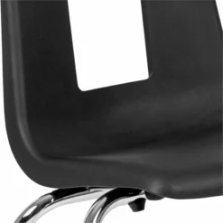 Flash Furniture 18In. Student Stack Chair In Black -CYMAX Sales 1984015 2 L