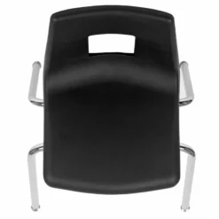 Flash Furniture 18In. Student Stack Chair In Black -CYMAX Sales 1984015 4 L