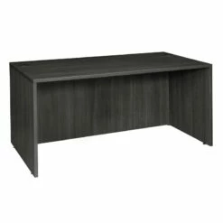 Legacy 66" Wooded Desk Shell In Ash Grey