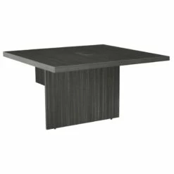Legacy 48" Modular Conference Table Extension With Power Data Grommet- Ash Grey
