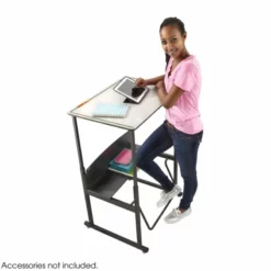 Safco AlphaBetter 24" X 36" Student Desk In Gray -CYMAX Sales 198611 198614 L