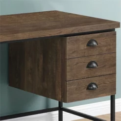 Computer Desk Home Office Laptop Storage Drawers 55"L Work Metal Black -CYMAX Sales 1987060 2 L