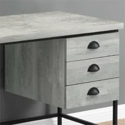 Computer Desk Home Office Laptop Storage Drawers 55"L Work Metal Black -CYMAX Sales 1987061 2 L