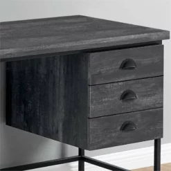 Computer Desk Home Office Laptop Storage Drawers 55"L Work Metal Black -CYMAX Sales 1987063 2 L