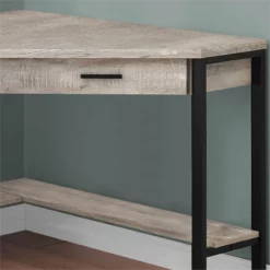 Computer Desk Home Office Corner 42"L Work Laptop Metal Grey -CYMAX Sales 1987070 2 L