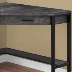 Computer Desk Home Office Corner 42"L Work Laptop Metal Brown -CYMAX Sales 1987071 2 L 1