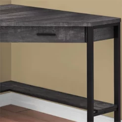 Computer Desk Home Office Corner 42"L Work Laptop Metal Grey -CYMAX Sales 1987071 2 L