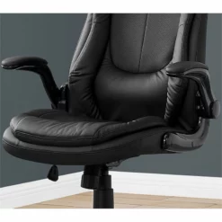 Office Chair Swivel Ergonomic Armrests Computer Desk Work Metal Black -CYMAX Sales 1987082 3 L