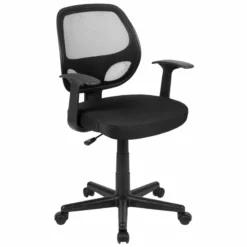 Flash Furniture Fundamentals Mid Back Mesh Back Office Swivel Chair In Gray