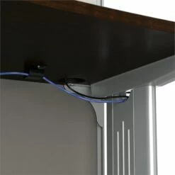 Office In An Hour 2 Person L Cubicle Desk Set In Mocha Cherry - Engineered Wood -CYMAX Sales 1988767 13 L