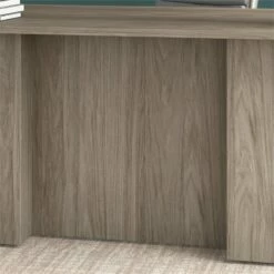 Office 500 72W L Shaped Desk With Drawers In Modern Hickory - Engineered Wood -CYMAX Sales 1988986 3 L