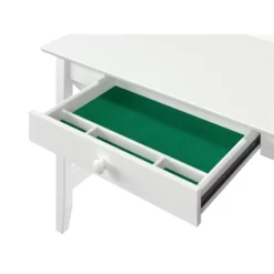 AFI Lexi Solid Wood Writing Desk With Drawer And Charging Station In White 22 AFI Lexi Solid Wood Writing Desk With Drawer And Charging Station In White -CYMAX Sales 1990696 10 L