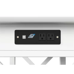 AFI Lexi Solid Wood Writing Desk With Drawer And Charging Station In White 24 AFI Lexi Solid Wood Writing Desk With Drawer And Charging Station In White -CYMAX Sales 1990696 12 L