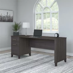 Bush Furniture Somerset 72W Office Desk With Drawers In Ash Gray 38 Bush Furniture Somerset 72W Office Desk With Drawers In Ash Gray -CYMAX Sales 1991304 1 L 2