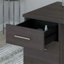 Somerset 72W Office Desk With Drawers In Fresh Walnut - Engineered Wood -CYMAX Sales 1991304 4 L