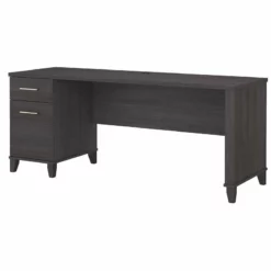Bush Furniture Somerset 72W Office Desk With Drawers In Ash Gray 37 Bush Furniture Somerset 72W Office Desk With Drawers In Ash Gray -CYMAX Sales 1991304 L 2