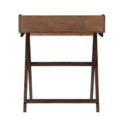 Linon Cade Wood Folding Desk In Antique Walnut Brown -CYMAX Sales 1991732 36 L