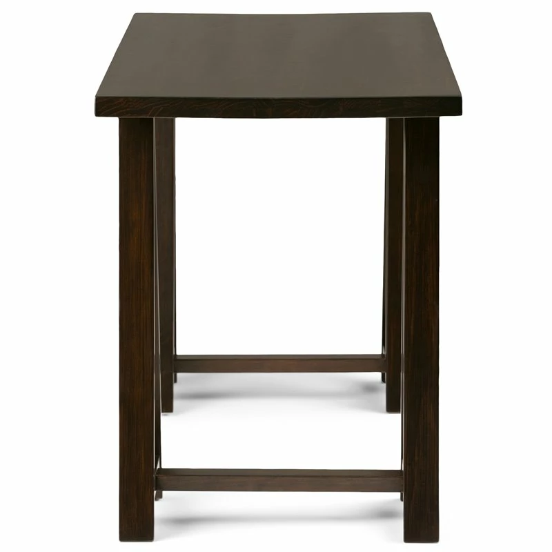 Simpli Home Sawhorse Solid Wood Modern Industrial 56 " Writing Desk In Dark Chestnut Brown 16 Simpli Home Sawhorse Solid Wood Modern Industrial 56 " Writing Desk In Dark Chestnut Brown - Image 14