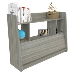 Inval America Wall Mounted Floating Engineered Wood Desk In Gray Smoke Oak -CYMAX Sales 1997210 4 L