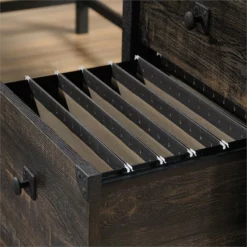 Maddie Home L Shaped Writing Desk In Carbon Oak And Black -CYMAX Sales 1997537 18 L