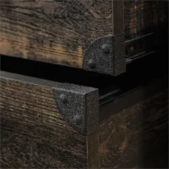 Maddie Home L Shaped Writing Desk In Carbon Oak And Black -CYMAX Sales 1997537 22 L