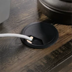 Maddie Home L Shaped Writing Desk In Carbon Oak And Black -CYMAX Sales 1997537 23 L