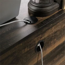 Maddie Home L Shaped Writing Desk In Carbon Oak And Black -CYMAX Sales 1997537 24 L