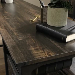 Maddie Home L Shaped Writing Desk In Carbon Oak And Black -CYMAX Sales 1997537 26 L