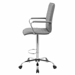 Boss Office Modern Ribbed Back Adjustable Sit-Stand Stool In Black -CYMAX Sales 1998005 1 L 1