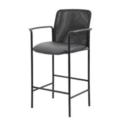 Boss Office Counter Height Mesh-Back Counter Stool With Arms -CYMAX Sales 1998007 5 L