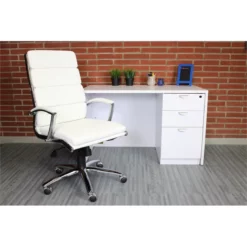 Boss Office Executive CaressoftPlus Chair With Metal Chrome Finish -CYMAX Sales 1998033 2 L
