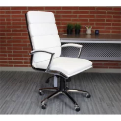 Boss Office Executive CaressoftPlus Chair With Metal Chrome Finish -CYMAX Sales 1998033 4 L