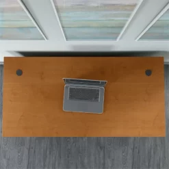 Series C 60W X 30D Office Desk In Hansen Cherry - Engineered Wood -CYMAX Sales 2001858 3 L