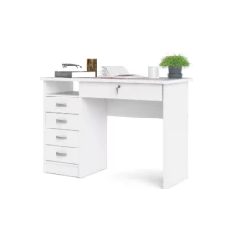 Tvilum Walden Desk With 5 Drawers In Oak Structure -CYMAX Sales 2004499 7 L