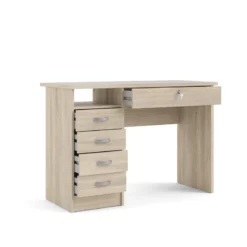 Tvilum Walden Desk With 5 Drawers In Oak Structure -CYMAX Sales 2004508 5 L