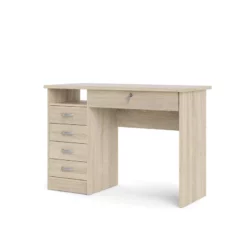 Tvilum Walden Desk With 5 Drawers In Oak Structure -CYMAX Sales 2004508 L