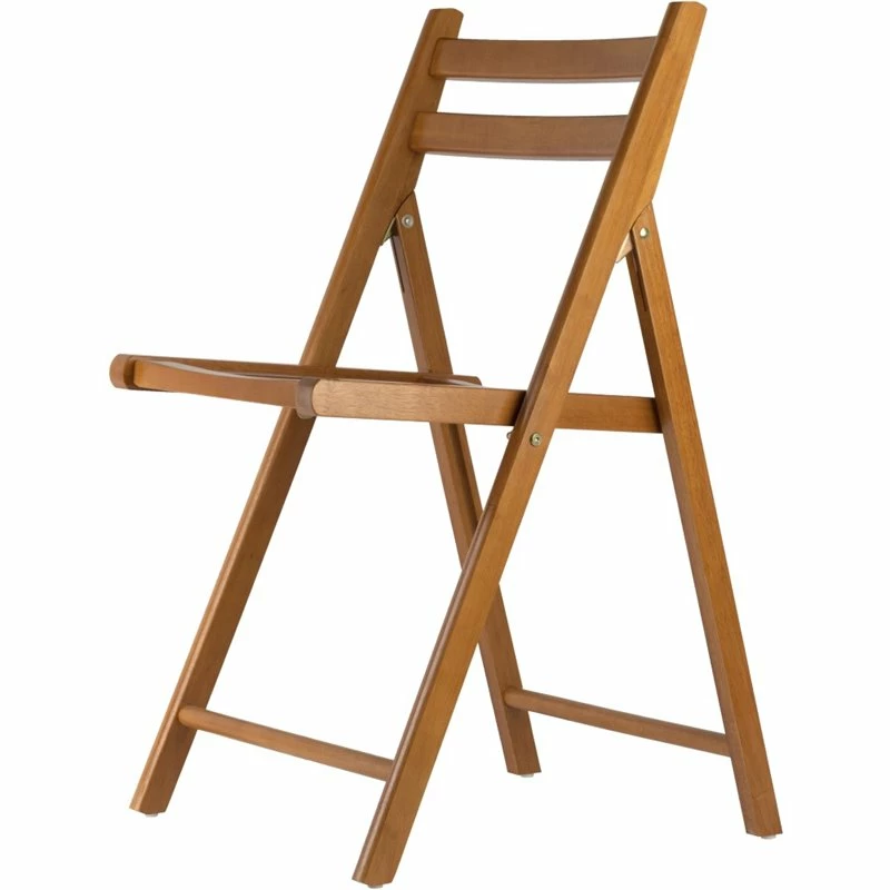 Winsome Robin Transitional Solid Wood Folding Chair In Teak (Set Of 4) 22 Winsome Robin Transitional Solid Wood Folding Chair In Teak (Set Of 4) - Image 20