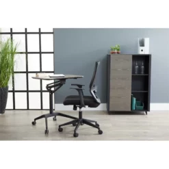 Unique Furniture 28" Height Adjustable Stand Up Laptop Table In Espresso -CYMAX Sales 2005691 8 L