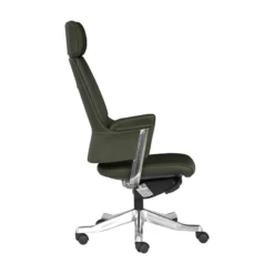 Unique Furniture Premium Leather High Backrest Office Chair In Gray -CYMAX Sales 2005779 7 L