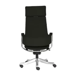 Unique Furniture Premium Leather High Backrest Office Chair In Gray -CYMAX Sales 2005780 9 L