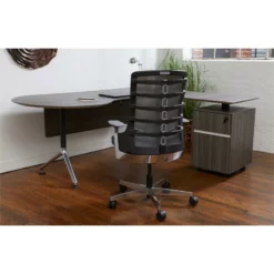 Unique Furniture Seattle Height Adjustable Mesh Back Office Chair In Black -CYMAX Sales 2005785 5 L
