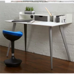 Unique Furniture 33.66" Fabric Seat And Metal Base Sit-Stand Stool In Red 20 Unique Furniture 33.66" Fabric Seat And Metal Base Sit-Stand Stool In Red -CYMAX Sales 2005796 5 L