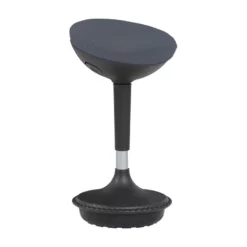 Unique Furniture 33.66" Fabric Seat And Metal Base Sit-Stand Stool In Red 30 Unique Furniture 33.66" Fabric Seat And Metal Base Sit-Stand Stool In Red -CYMAX Sales 2005797 2 L