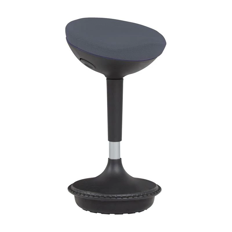 Unique Furniture 33.66" Fabric Seat And Metal Base Sit-Stand Stool In Red 15 Unique Furniture 33.66" Fabric Seat And Metal Base Sit-Stand Stool In Red - Image 13