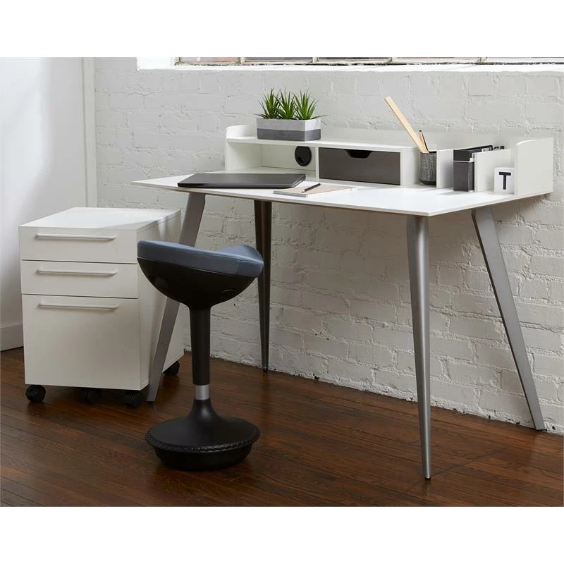 Unique Furniture 33.66" Fabric Seat And Metal Base Sit-Stand Stool In Red 17 Unique Furniture 33.66" Fabric Seat And Metal Base Sit-Stand Stool In Red - Image 15