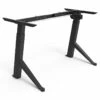Unique Furniture Height Adjustable Metal Standing Desk Y Base In Black 1 Unique Furniture Height Adjustable Metal Standing Desk Y Base In Black -CYMAX Sales 2005809 4 L