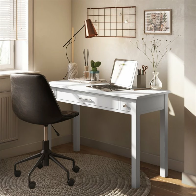 Simpli Home Avalon 47" Solid Wood Writing Desk In White 19 Simpli Home Avalon 47" Solid Wood Writing Desk In White - Image 17