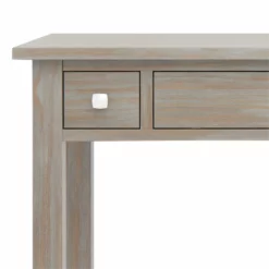 Simpli Home Avalon 47" Solid Wood Writing Desk In White 35 Simpli Home Avalon 47" Solid Wood Writing Desk In White -CYMAX Sales 2005969 5 L